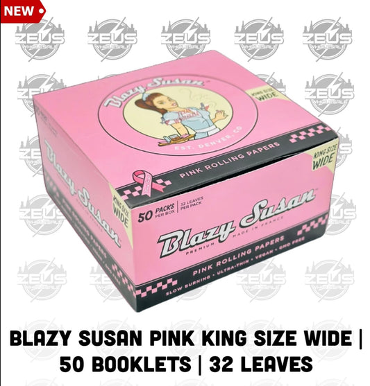 Blazy Susan Pink King Size Wide | 50 Booklets | 32 Leaves