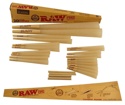 Raw Classic | 20 Stage RAWKET Launcher | 20pk | 8ct