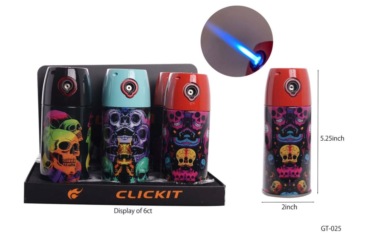 Clickit Spray Paint Can Lighters | 6ct | GT025