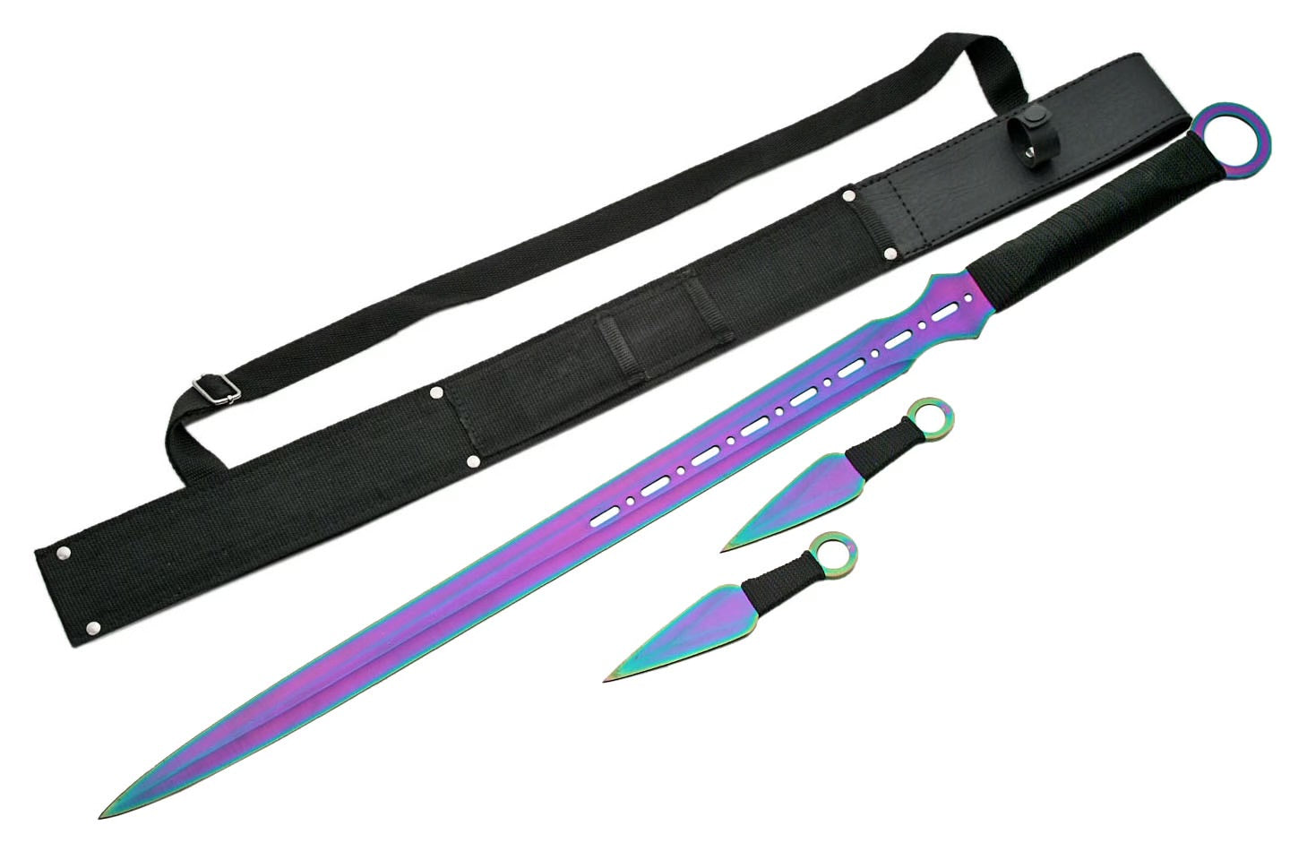 28" 3pc Rainbow Ninja Set | Item 926844-RB