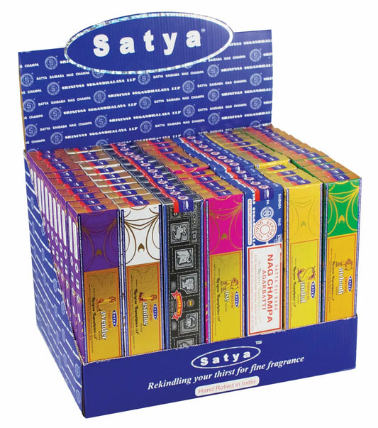 Satya Incense | 84ct Display | Assorted Natural