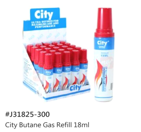 Butane Gas Refill Bottles | 18mL | 25ct | Item J31825