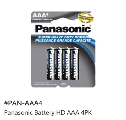 Panasonic Batteries | Heavy Duty | 12ct |