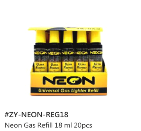 Neon Regular Yellow Butane | 18ml | Item ZY-NEON-REG18 | 20ct