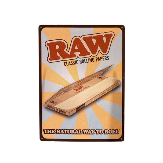 RAW Retro Tin Sign