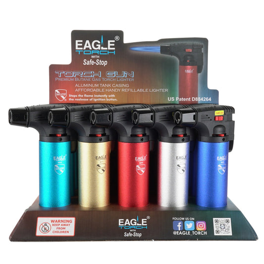 Eagle Torch - Large Aluminum Torch with Safe Stop | 15ct | PT101M