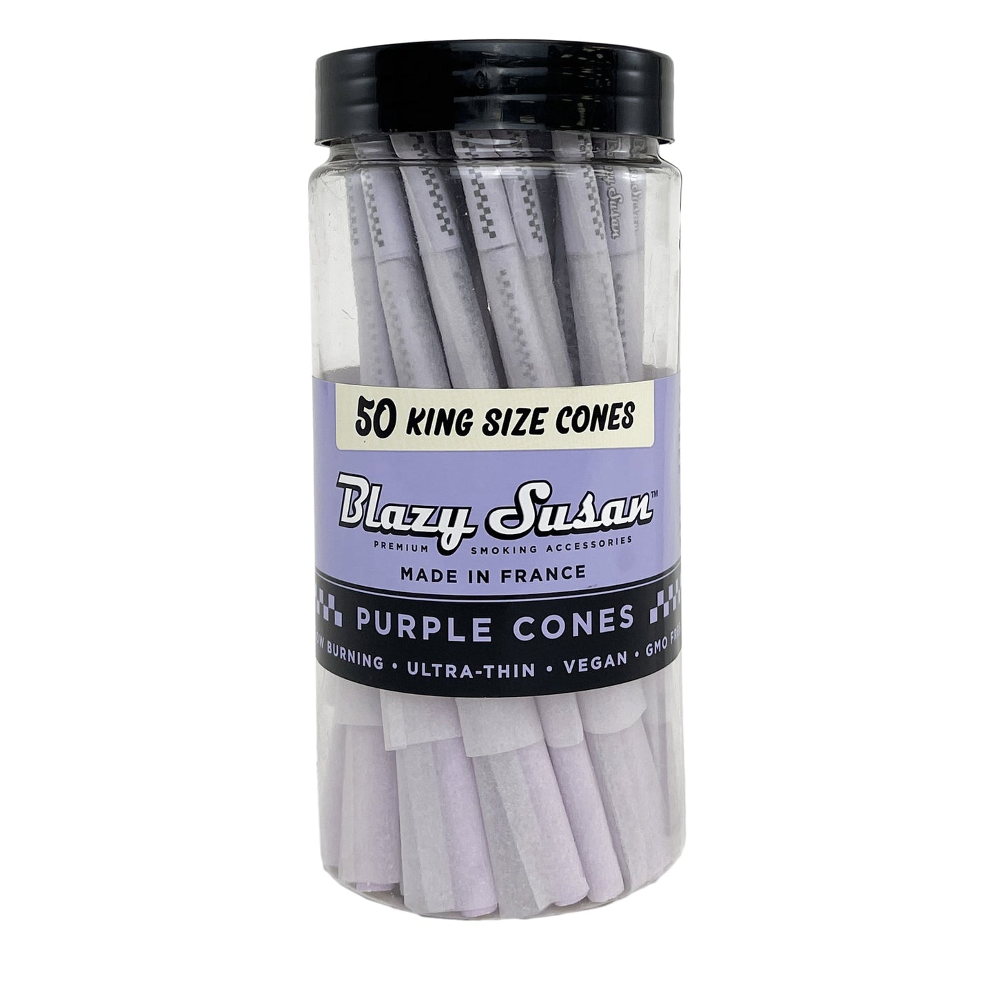 Blazy Susan Purple Cones Jar | King Size | 50ct