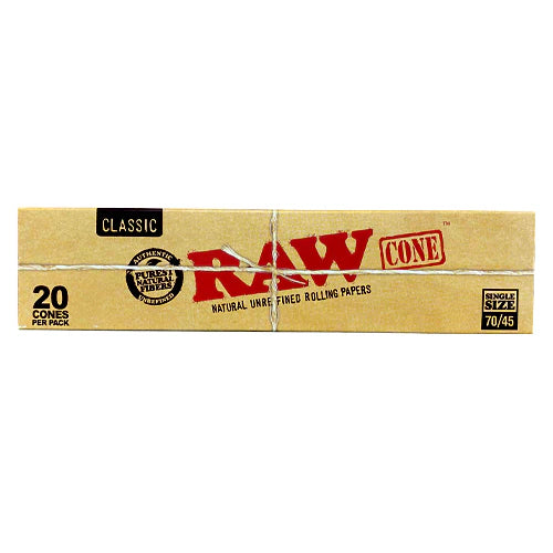 RAW Classic Cones | Single Size 70mm/45mm | 20 Cones | 12ct