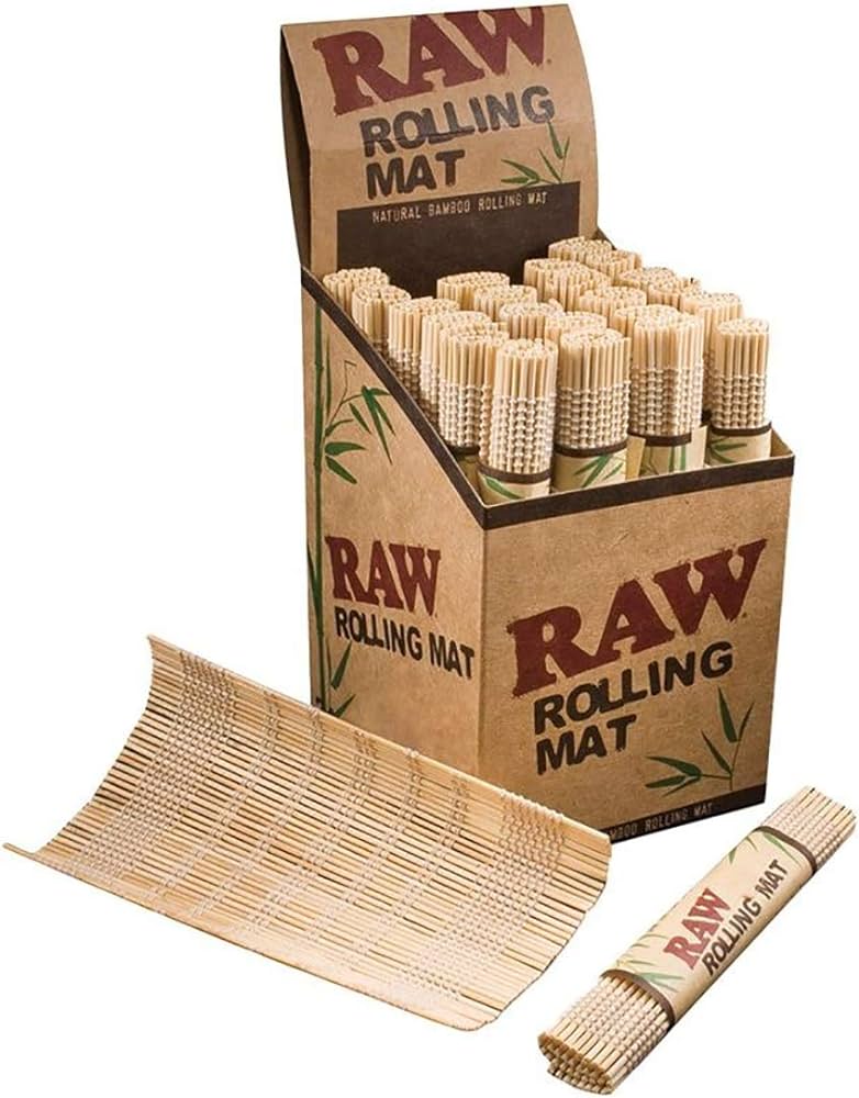 RAW Rolling Mat | Natural Bamboo | 24ct