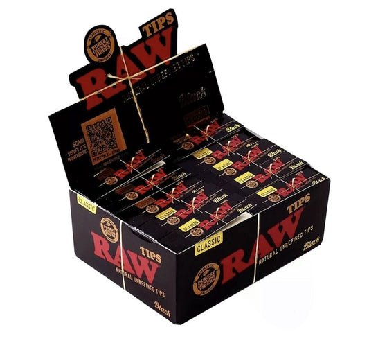 RAW Black Classic Pre-Rolled Tips | 50pk