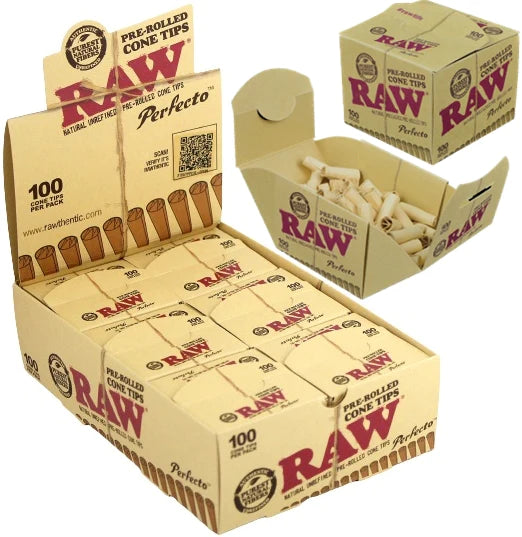 Raw Perfecto Cone Tips | 100pk | 6ct