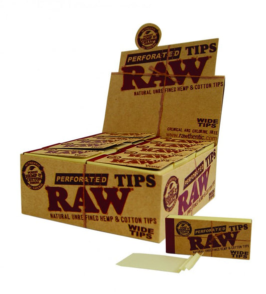 RAW Perforated Wide Tips | 50pk