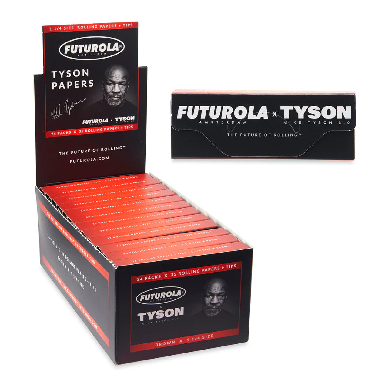 Tyson x Futurola | 1-1/4" Papers + Tips | 24ct