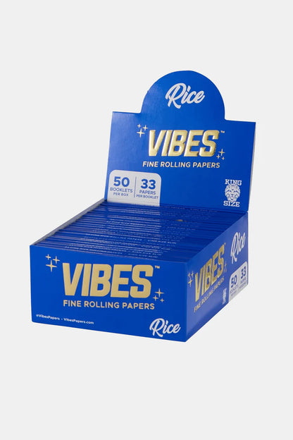 Vibes Fine Rolling Papers | King Size Slim | 50 Booklets |