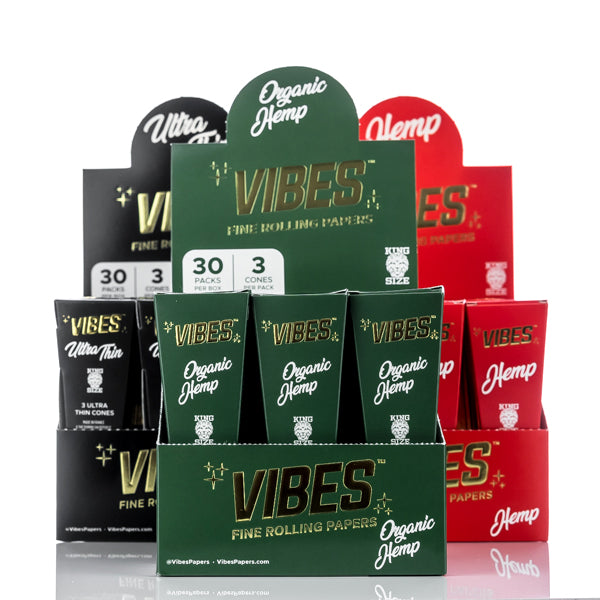 Vibes Cones | King Size | 3pk | 30ct |