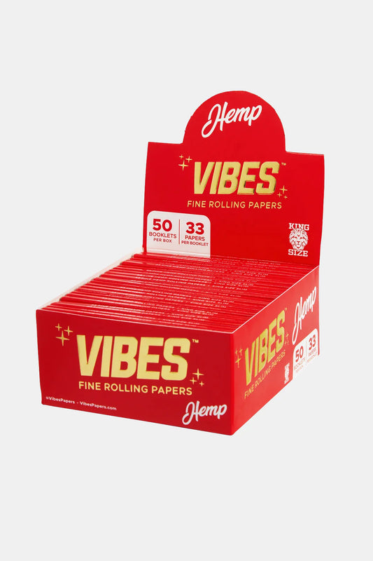 Vibes Fine Rolling Papers | King Size Slim | 50 Booklets |