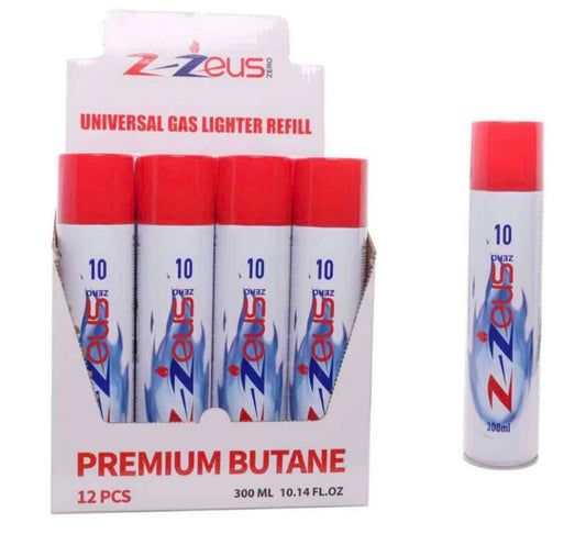 Zeus Premium Butane | 300mL | 12ct