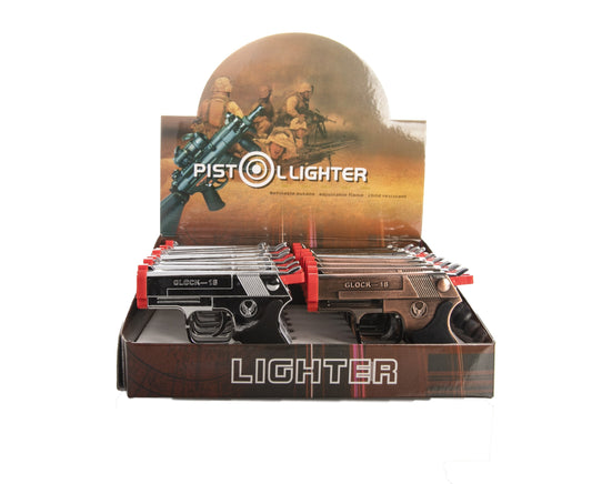 Single Torch Lighters | Pistol | GH10260-1 | 16ct