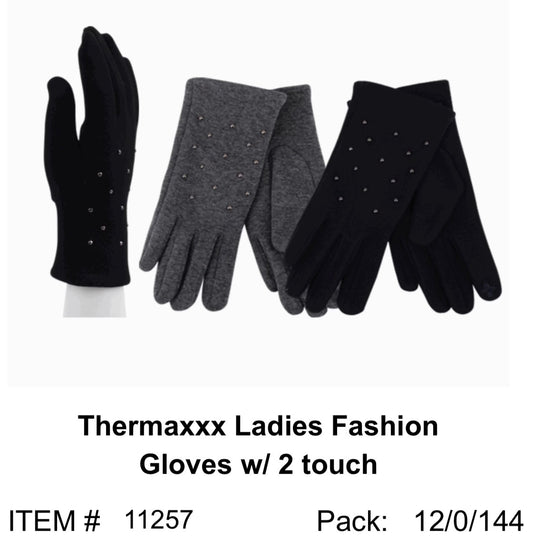 Thermaxxx Ladies Fashionista Gloves w/ Touch | 12ct | Item 11257