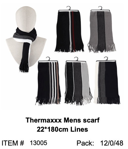 Thermaxxx Men's Scarf | Assorted | 12ct | Item 13005