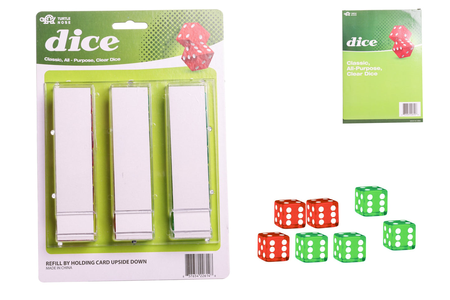 Turtle Nose | Clear Dice Set