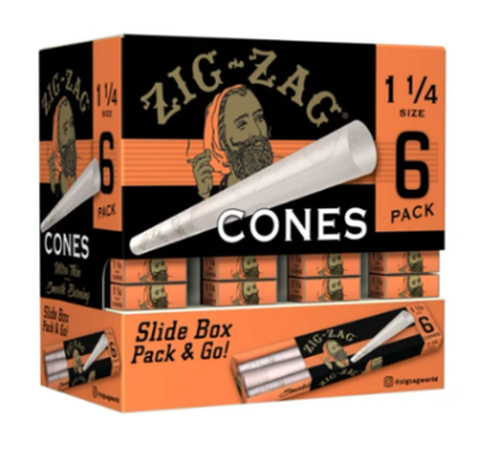 Zig Zag Cones | 1-1/4 | 6 Cones | 36ct