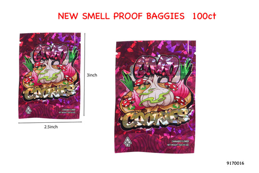 Smell-Proof Mylar Bags | 9170016 | 3x2.5 | 100ct