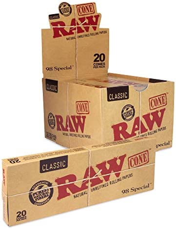 RAW Classic Cones | 98 Special | 20 Cones | 12ct – Zeus Wholesale