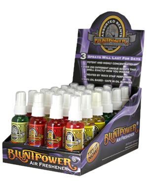 Blunt Power Air Fresheners | 1.5oz | 24ct Tray | Assorted