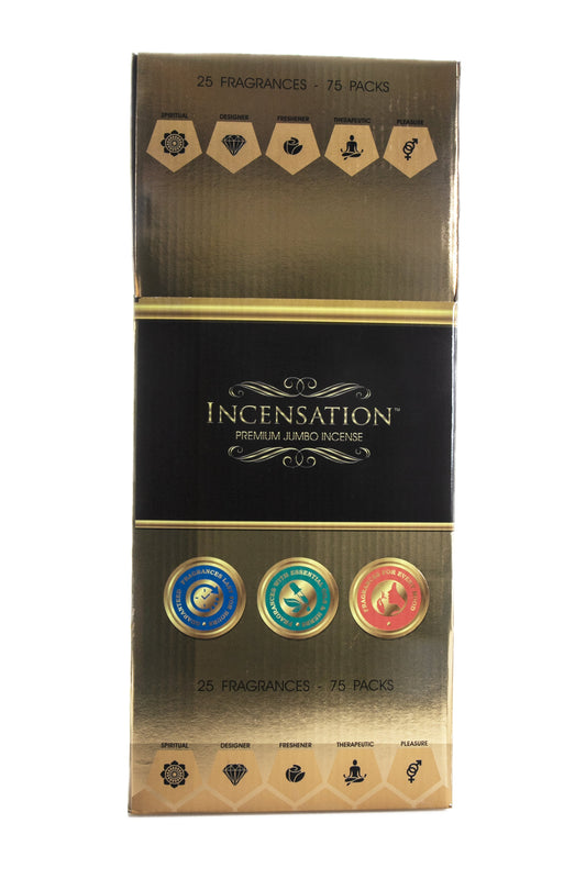 Jumbo Incensation Incense | 25 Assorted Scents | 72ct