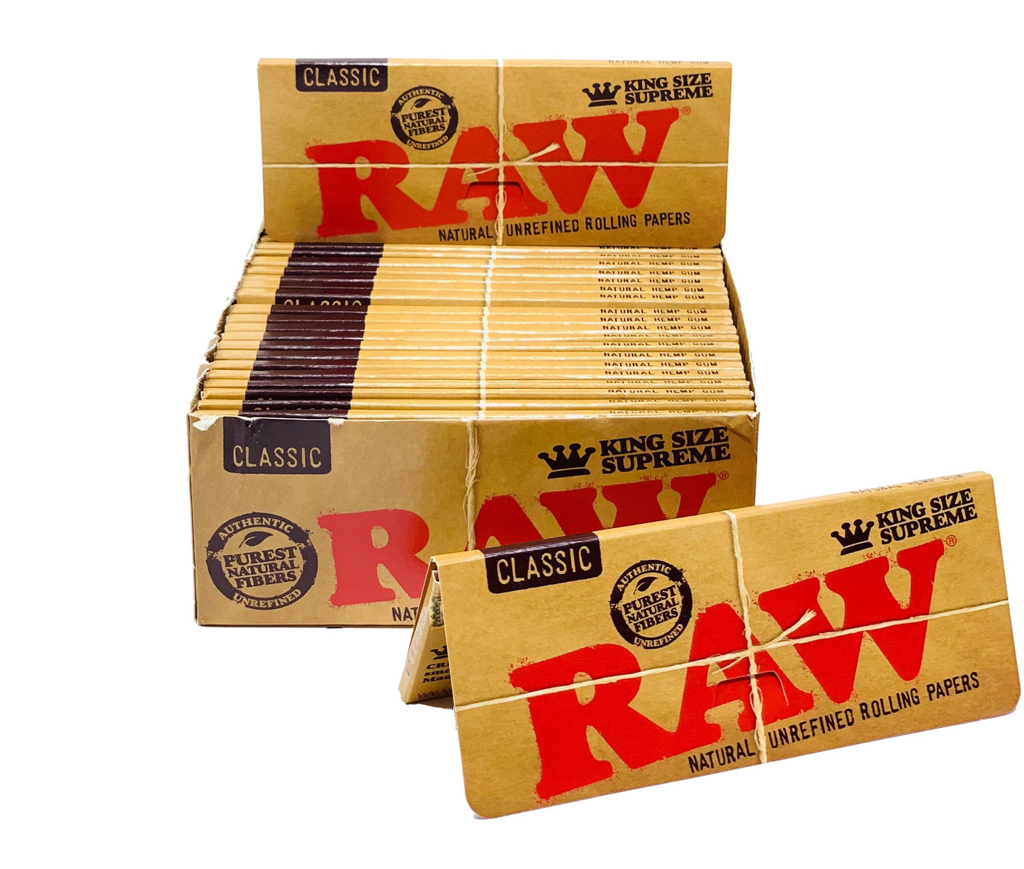 Raw Classic | King Size Supreme | 24 Booklets | 40 Leaves