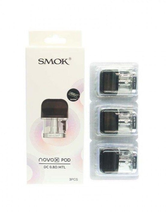 Smok Novo X Replacement Pods | 0.8 Ohm DC MTL - 3pk | 10ct