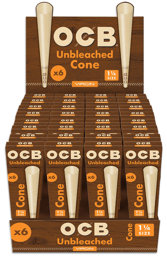 OCB Virgin Cones | 1-1/4" | 6pk | 32ct