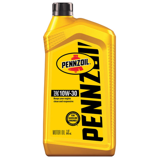 Pennzoil Motor Oil | SAE 10W-30 | 1 Quart (946mL) | 6ct