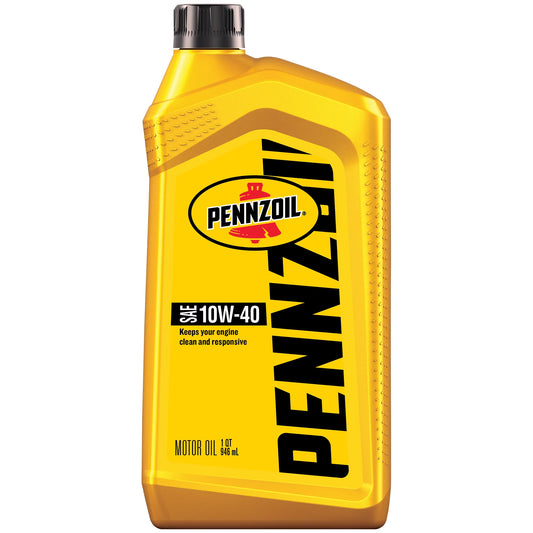 Pennzoil Motor Oil | SAE 10W-40 | 1 Quart (946mL) | 6ct