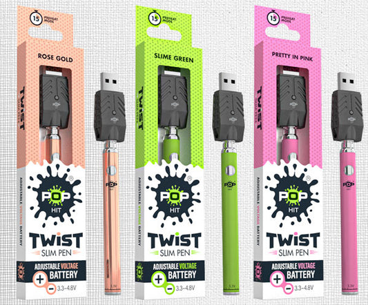 Pop Twist Slim Pen w/ USB Smart Charger | Assorted