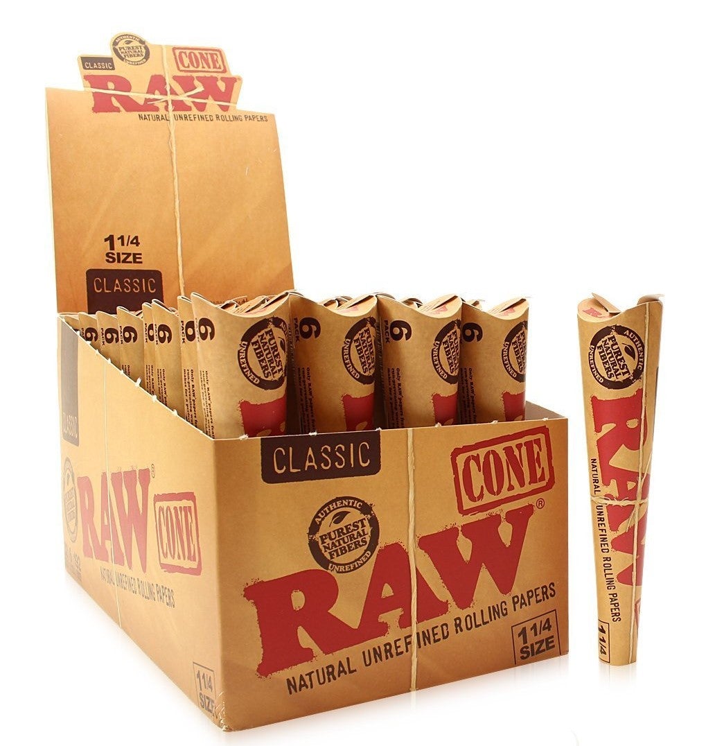 RAW Cones | Classic 1-1/4 | 6 Cones | 32ct