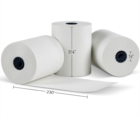 POS / Register Rolls | Thermal Paper | 3-1/8" x 230' | 50ct