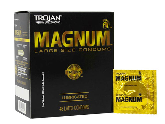 Trojan Magnum | Large Condoms | Dispenser Box | 48ct