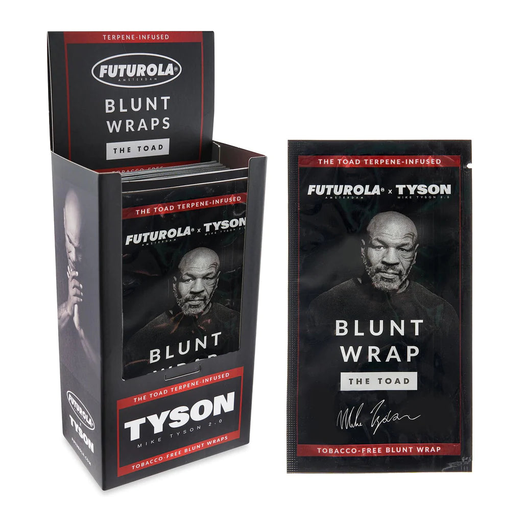 Tyson x Futurola | Terpene-Infused Blunt Wraps | The Toad | 25ct