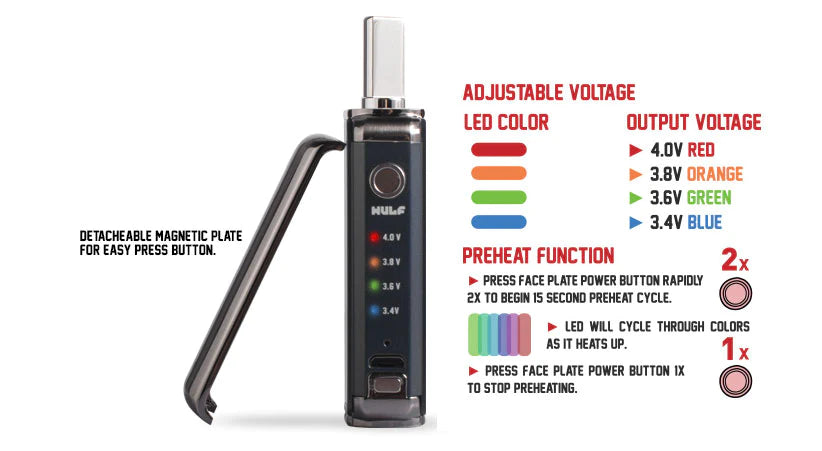 Wulf Mods | Duo 2-in-1 (Oil / Concentrate) Cartridge Vaporizer |