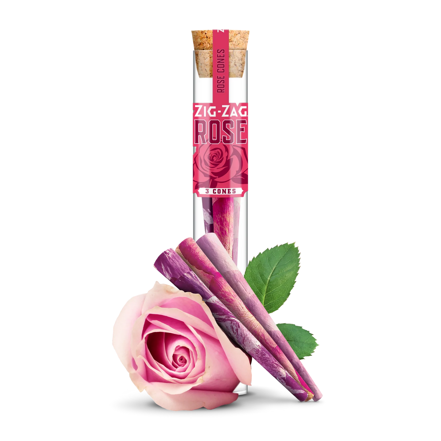 Zig Zag Rose Cones | 3pk | 8ct Tubes