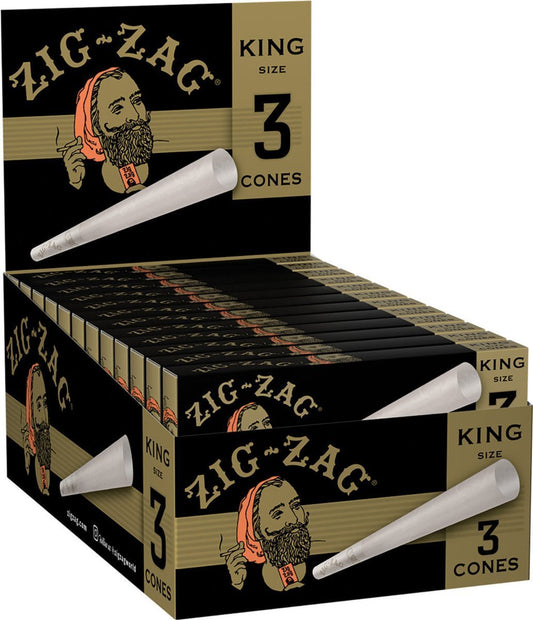 Zig Zag Cones | King Size | 3 Cones | 24ct