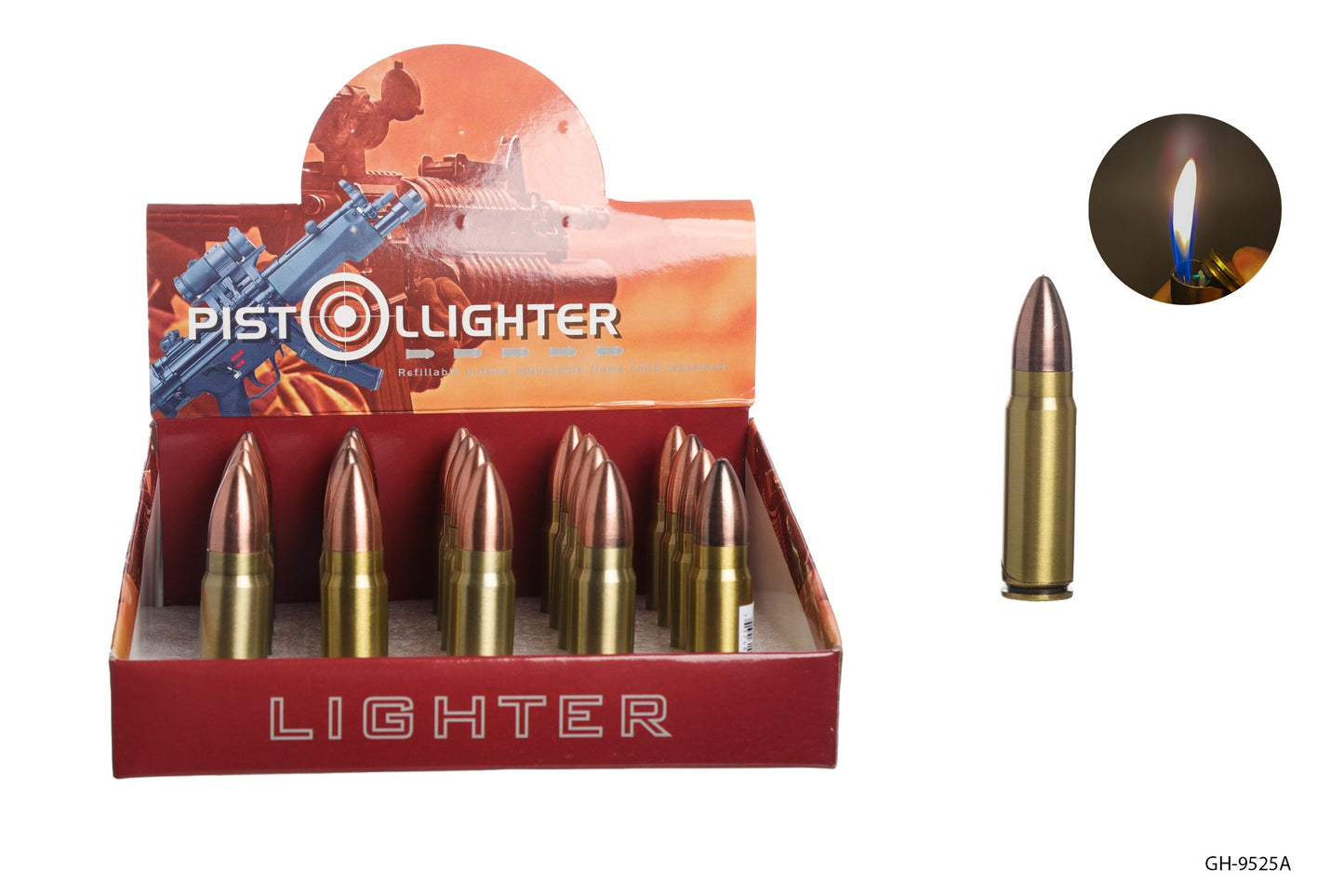 Single Bullet Lighters | 20ct | Item 9525A