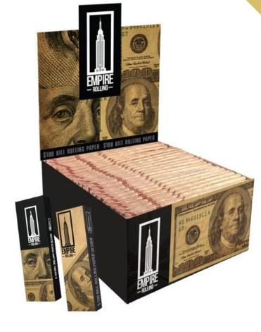 Empire Rolling $100 Paper | 24 Booklets | 10 Leaves + Tips