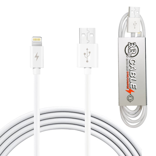 HQ iPhone PVC Data Cable | 3.3 Feet | DC27A-8PWH | 12ct