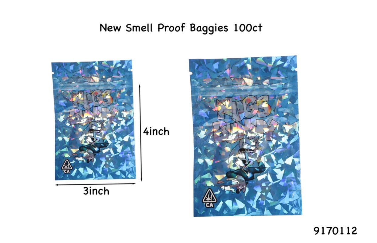 Smell-Proof Mylar Bags | 9170108 | 4x3 | 100ct