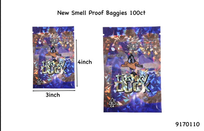 Smell-Proof Mylar Bags | 9170108 | 4x3 | 100ct