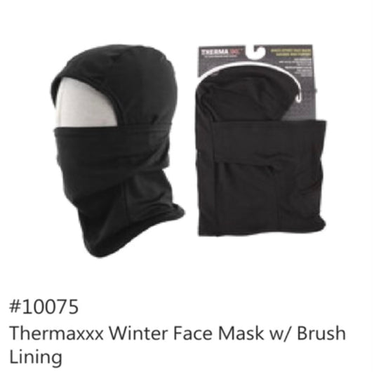 Thermaxxx Winter Face Mask w/ Brush Lining | 12ct | Item 10075