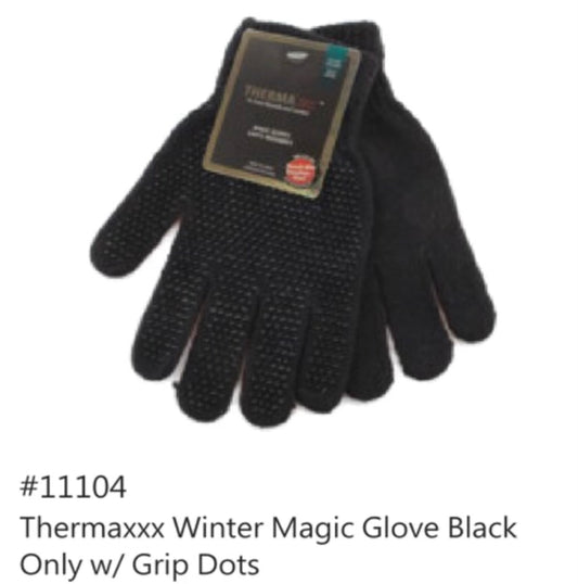 Thermaxxx | Winter Magic Glove w/ Grip | Black | 12ct | Item 11104